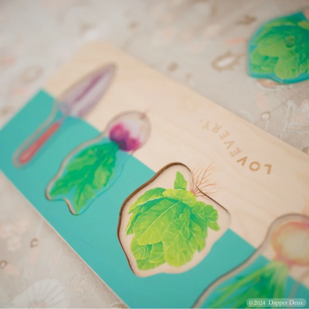 Lovevery | Community Garden Puzzle from Adventurer Play Kit months 16, 17, 18